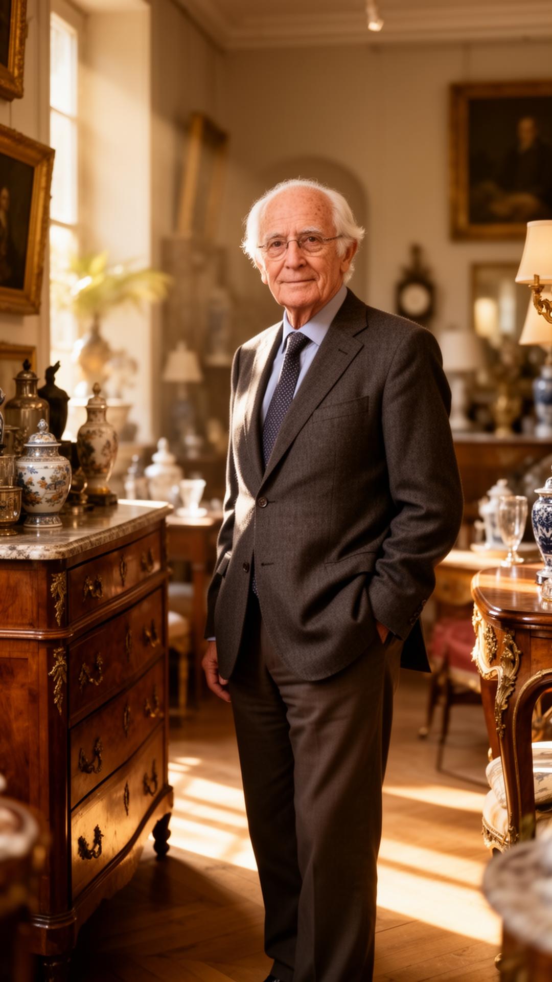 Christophe Dellinger dans sa galerie
